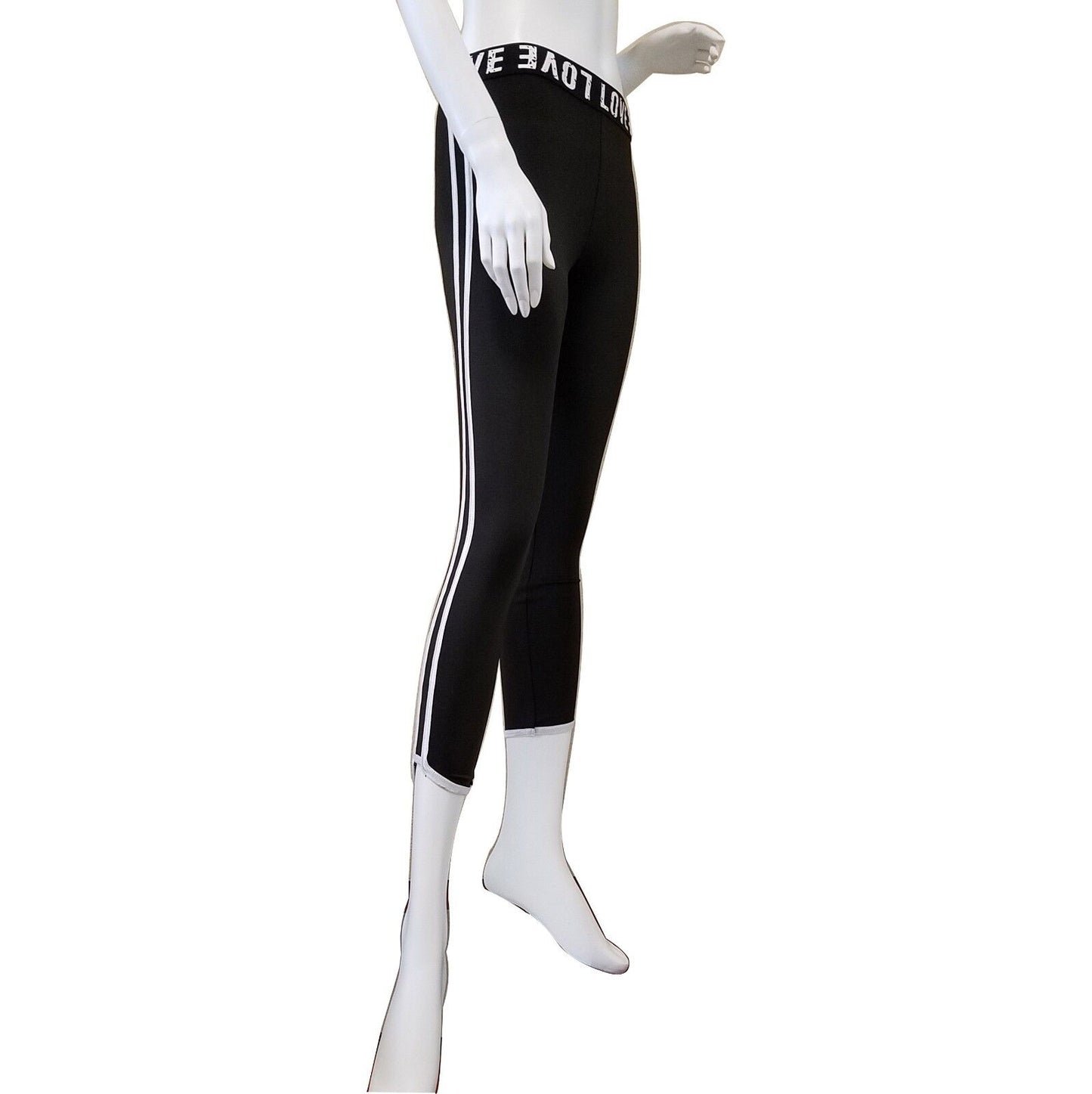 Active Wear Set X-Front Bralette Double Side Stripe Pants Yoga Leggings Workout