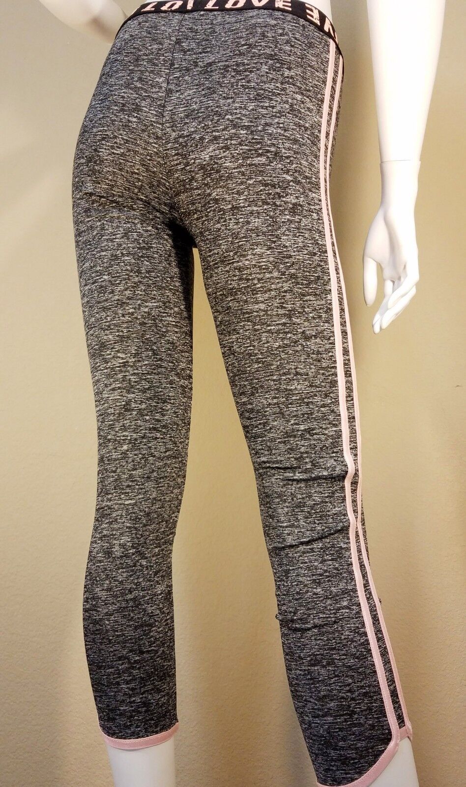 Active Wear Set X-Front Bralette Double Side Stripe Pants Yoga Leggings Workout