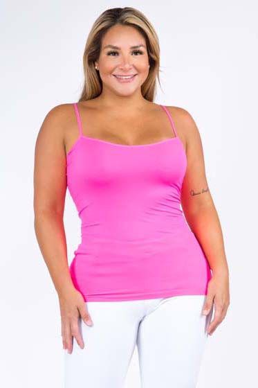 Seamless Long Spaghetti Strap Long Camisole Top