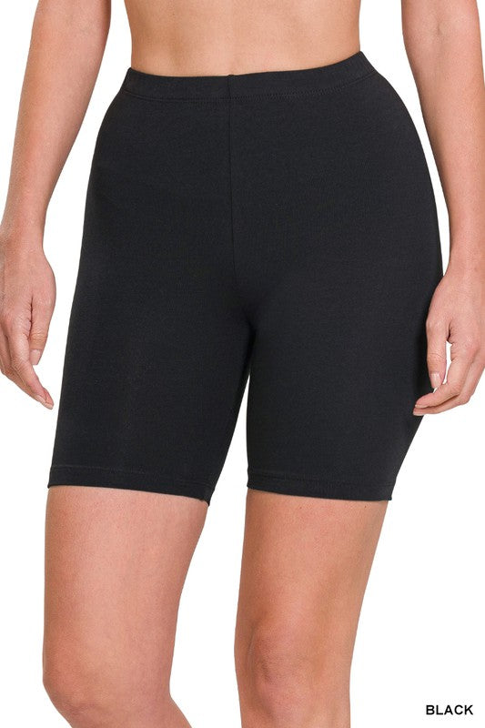 PREMIUM COTTON BIKER SHORTS