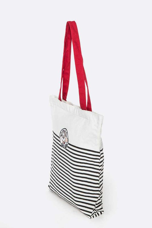 Girl Gang Iconic Patch Cotton Canvas Tote