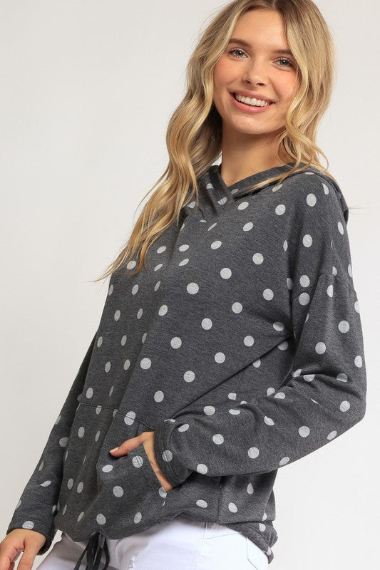 POKA DOT PLUS SWEATSHIRT