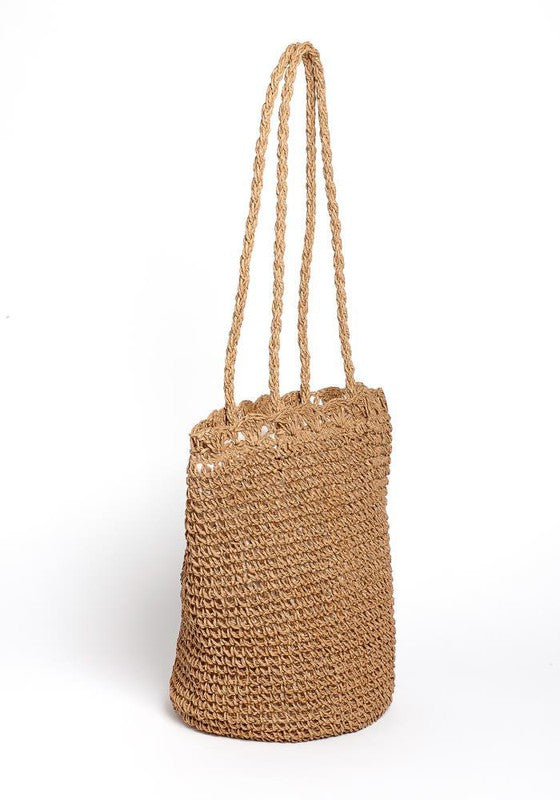 STRAW SHOULDER BAG