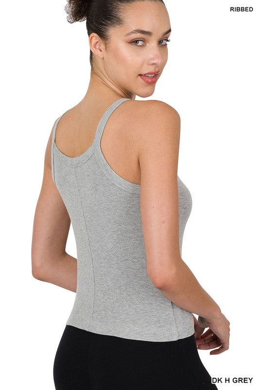 RIBBED SOFT RAYON CAMI