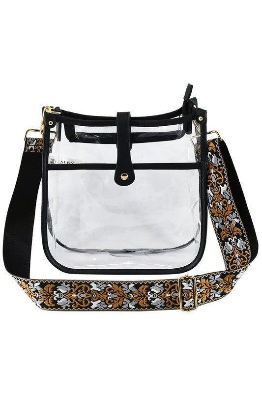 See Thru Guitar Strap Hobo Crossbody Bag