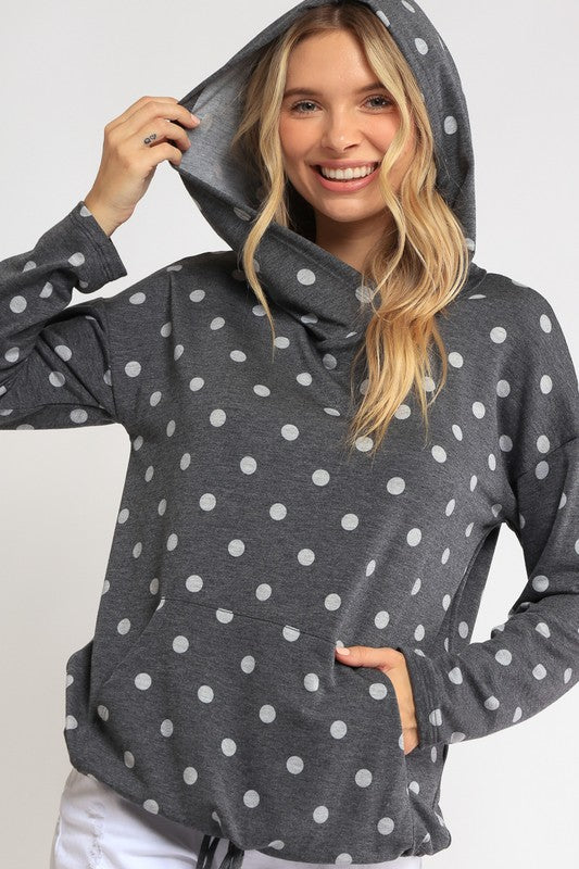 POKA DOT PLUS SWEATSHIRT