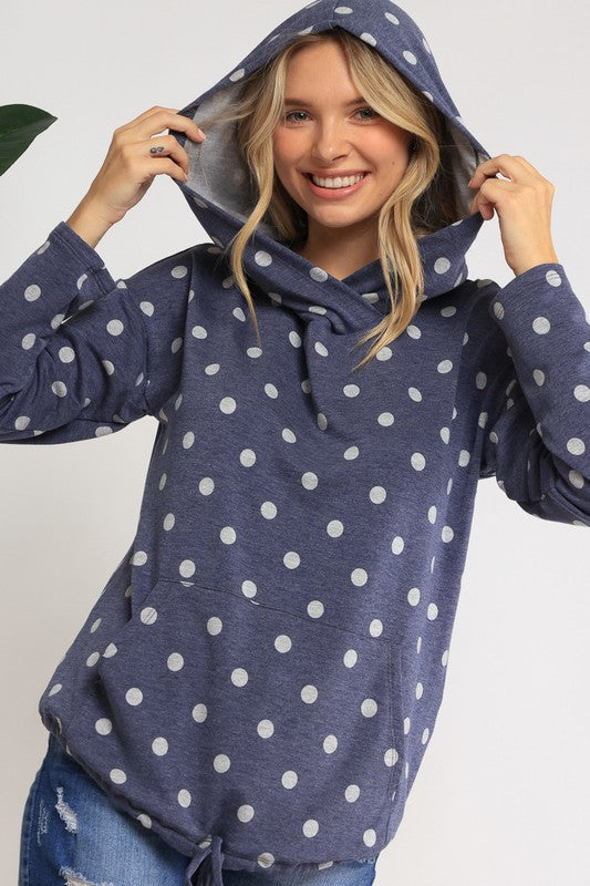 POKA DOT PLUS SWEATSHIRT