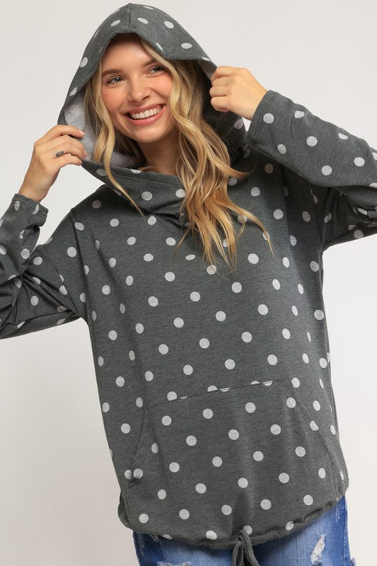 POKA DOT PLUS SWEATSHIRT