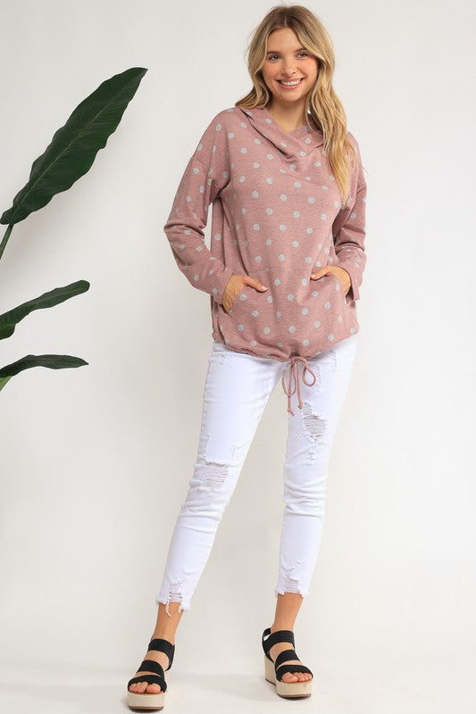 POKA DOT PLUS SWEATSHIRT