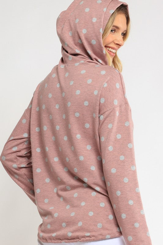 POKA DOT PLUS SWEATSHIRT