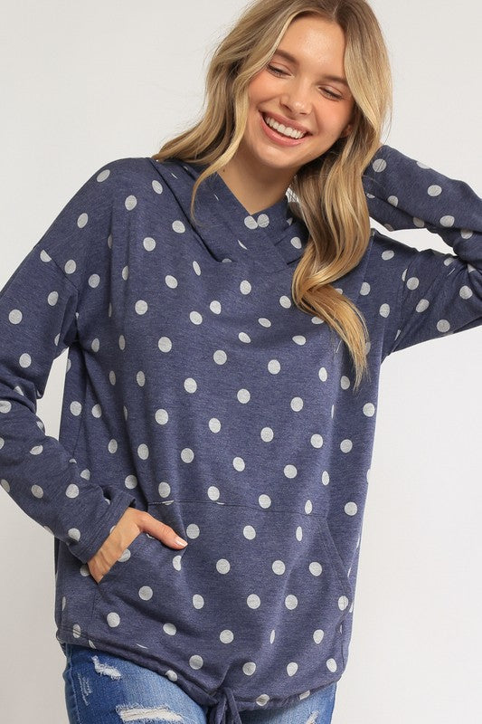 POKA DOT PLUS SWEATSHIRT