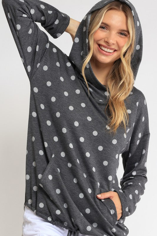 POKA DOT PLUS SWEATSHIRT