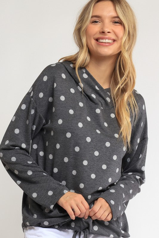 POKA DOT PLUS SWEATSHIRT