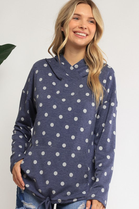 POKA DOT PLUS SWEATSHIRT