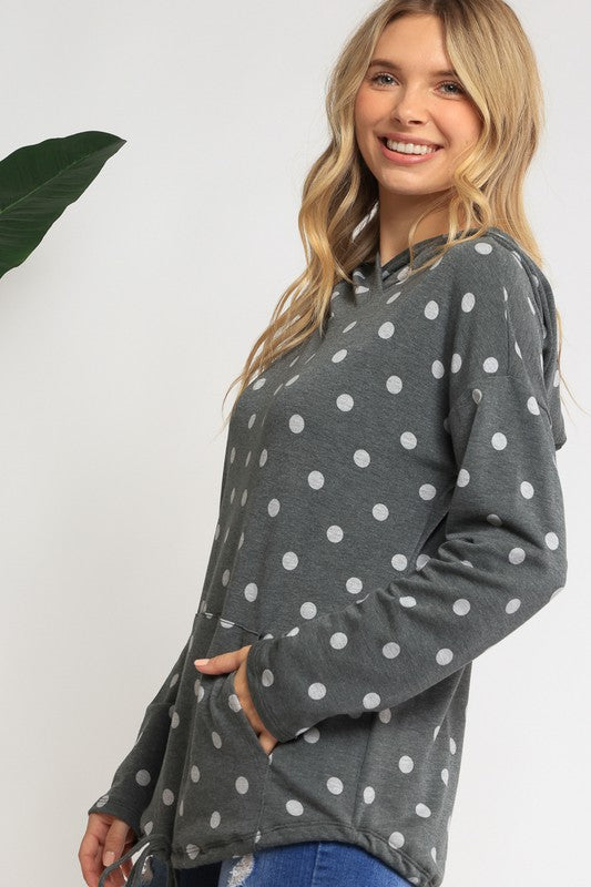 POKA DOT PLUS SWEATSHIRT