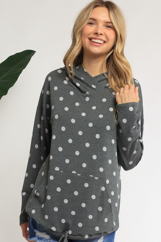 POKA DOT PLUS SWEATSHIRT